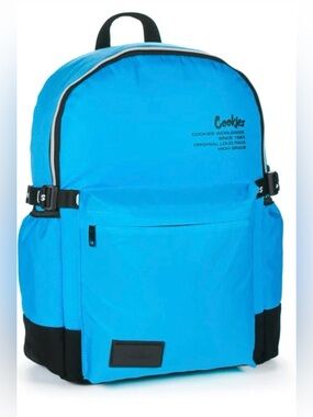 Cookies Light Blue Men's Backpack with Black Trim